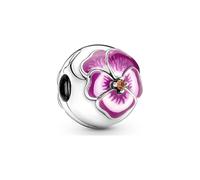 Pandora Clip Charm Pink Flower Silber Moments Collection 790772C01