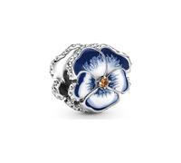 PANDORA Ring Timeless Funkelnder Wunsch Silber, blaue Kristalle 196316C02 58