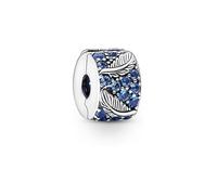 Pandora 792552C01 Silber Clip Geschwungene Feder & Pavé