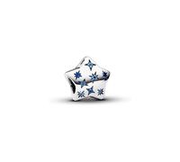 Pandora 792974C01 - Auffälliges Funkelndes Stern Charm - Sterling Silber - Kristall Blau