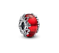 PANDORA Moments Weihnachtszauber Murano-Glas-Charm aus Sterling Silber, Kompatibel Moments Armbänder, 793597C00