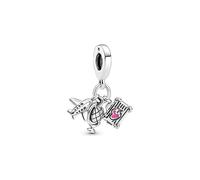 Pandora Charm Moments Flugzeug, Globus und Koffer 799435C01