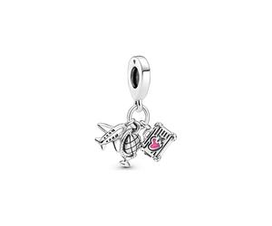 Pandora Charm Moments Flugzeug, Globus und Koffer 799435C01