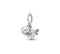 Pandora Charm Anhänger - 799352C01 - Firefly Silber Anhänger mit milchig grünem Photolumineszenzglas