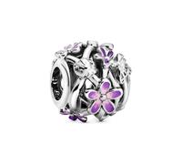 Pandora Charm Moments Offen gearbeitetes, lilafarbenes Gänseblümchen 798772C02