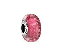Pandora Charm Moments Wellenförmiges lachsfarbenes Murano-Glas 798872C00