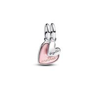 Pandora Charm - Mother and daughter hearts - 793766C01 rosa