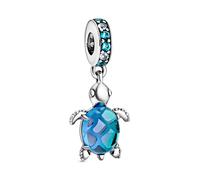 Pandora Charm - Murano Glass Sea Turtle - 798939C01 blau