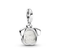 PANDORA Mein Hund Charm-Anhänger Silber, aus Sterlingsilber, Kollektion Passions, 799327C01