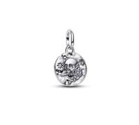 Pandora Me 794089C01 - Totenkopf Medaillon-Charm - Sterling Silber - Zirkonia - CARPE DIEM