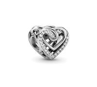 Pandora Charm - Sparkling Entwined Hearts - 799270C01 silber