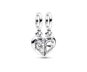 Pandora Charm - Splittable Mother & Daughter Dangle - 792643C01 silber