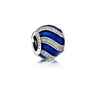 Pandora Perle Charme Silver Blue Christmas Woman 791991EN118