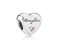 PANDORA 791726PCZ - Daughter-Herz - Silber + Zirkonia rosa - Charm