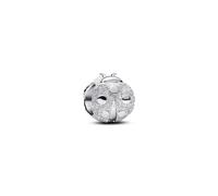 Pandora Charm - Strukturierter Marienkäfer Mini-Charm - 794527C00 silber