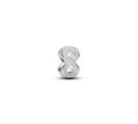 Pandora Charm - Strukturiertes Unendlichkeits-Symbol Mini-Charm - 794523C00 silber