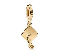 Pandora Charm-Anhänger Schulabschluss-Mütze 761892C00 Gelbgold-Vergoldung