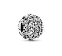 Pandora funkelnder runder Pavé 792630C01 - Sterling Silber Charm - Zirkonia