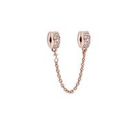 PANDORA 786322CZ-05 Pavé-Glanz Sicherheitskettchen PANDORA Rose - 5 cm