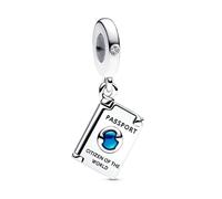 Pandora Charm-Anhänger 792680C01 Aufklappbarer Reisepass Sterling Silber