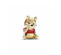 Pandora Charm Disney Winnie the Pooh – 14k vergoldet mit rotem und schwarzem Emaille – 762212C01