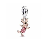 Pandora Charms Disney-Figuren, Sterlingsilber und 14-karätig Roségold-vergoldet, einzigartige Metallmischung