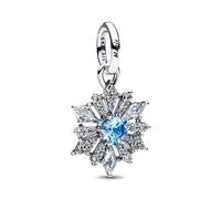 Pandora 794209C01 - Disney Eiskönigin Elsa Schneeflocke Charm - Sterling Silber - Steinmix Blau