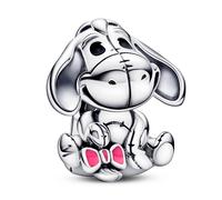 Pandora - Disney Winnie Puuh I-Ah Charm - 792209C01 - Sterling Silber + rosa + schwarze Emaille - Mehrfarbig