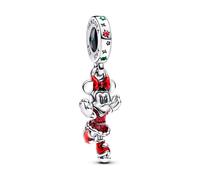 PANDORA Moments Disney Minnie Maus Eislaufen Charm-Anhänger aus Sterling Silber, Kompatibel Moments Armbänder, 793530C01