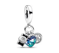Pandora Schmuck 792703C01 Charm-Anhänger Kamera. Herz & Kompass