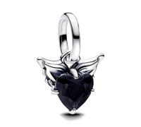 PANDORA Mini Charm-Anhänger Silber Geflügeltes Herz 793626C01