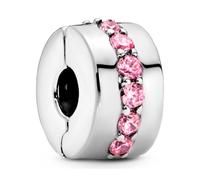 PANDORA - 791972PCZ - Pink Shining Path - Rosa leuchtender Pfad - Clip Charm