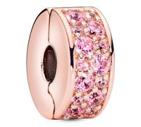 PANDORA 781817PCZ Rosafarbener Pavé-Glanz - Clip Charm - PANDORA Rose
