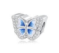 Pandora Charms Schmetterling 925 Sterling Silber Anhänger 5A Zirkonia Schmetterling Charm Anhänger für Armband Europäische Bead Charms Schmuck Geschenke für Damen