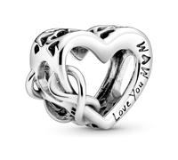 Pandora People Charm 798825C00 Love You Mum Infinity Heart Silber 925