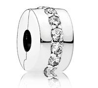 PANDORA Clip mit Zirkonia-Reihe, Sterling-Silber - 791972CZ