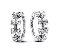 Pandora Timeless Funkelnde Schleifen-Reihe Ohrringe aus Sterling Silber mit Zirkonia, 293545C01