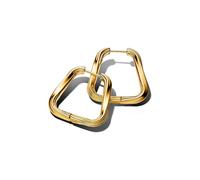 Pandora ESSENCE 263876C00 - große verdrehte eckige Creolen 2,5 cm - Gelbgold Vergoldung