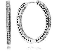 Pandora Creolen - Funkeln & Herzen - 296319CZ silber