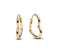 Pandora Moments Asymmetrisches Herz Ohrringe aus Sterling Silber mit vergoldeter Metalllegierung, 268307C00