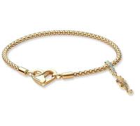 PANDORA Damen-Armband Geschenkset Seepferdchen Goldfarben 28910 | süßes Starter-Set mit Charm-Anhänger, Herz-Schmuck für Frauen, romantische Geschenkidee