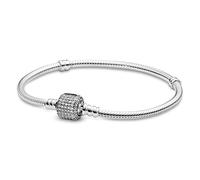 PANDORA Damen-Armband Pavé-Kugelverschluss 925 Silber Zirkonia weiß 17 cm - 590723CZ-17