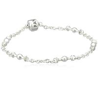 PANDORA Damen-Armband Sterling Silber 'Capture' mit Space für fünf Clips 21 cm 591704-21
