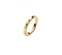 Pandora Damen-Bandring Wellig Goldfarben 163885C00-60 Ringgröße 60/19,1