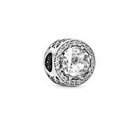 PANDORA - 791725CZ Strahlenkranz der Herzen - Silber Charm - Zirkonia