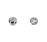 Pandora Damen-Bead Charms 925 Sterlingsilber 797590 & Offen gearbeitetes Unendlichkeits-Charm Sterling-Silber 11 x 11 x 9,8 mm (T/H/B)