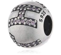PANDORA Damen-Bead Faith 925 Silber Zirkonia rosa - 791417PCZ