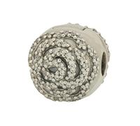 PANDORA Damen-Bead Schimmernde Rose 925 Silber Zirkonia weiß - 791529CZ