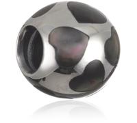 Pandora Damen-Bead Sterling-Silber 925 Herzkugel Perlmut schwarz Kasi 79398MPB