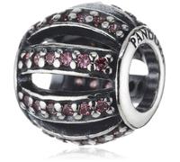 PANDORA Damen-Charm 925 Sterling Silber Zirkonia rosa 791115CZS